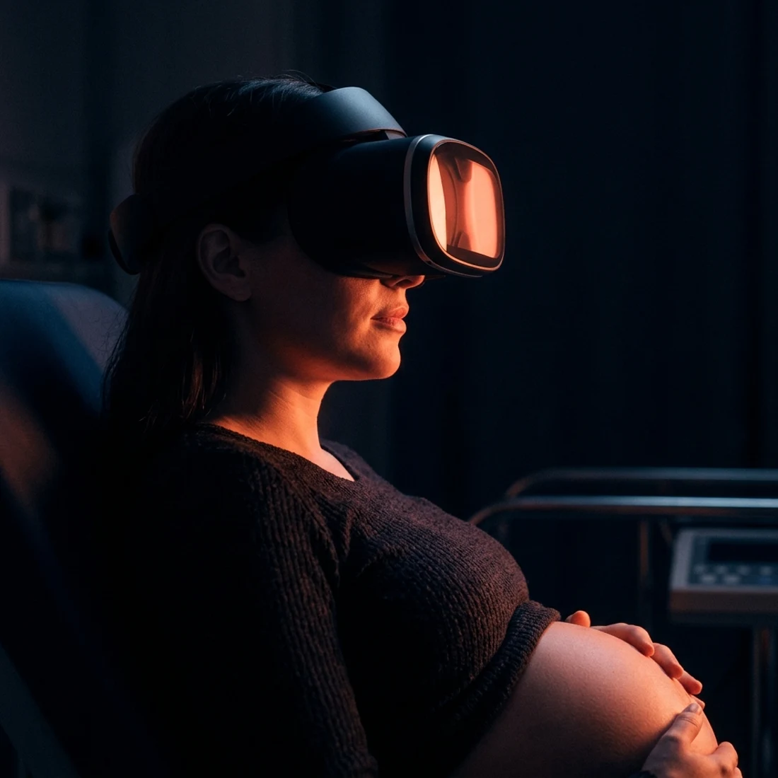 Illustrative render: SOVAR session in a clinic room